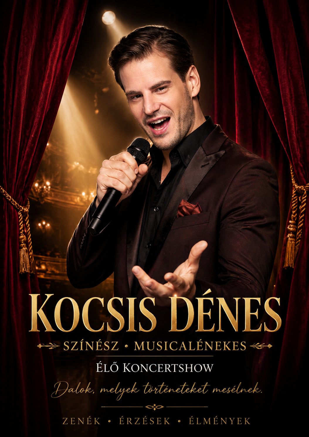 Kocsis Dénes — Élő koncertshow – plakát