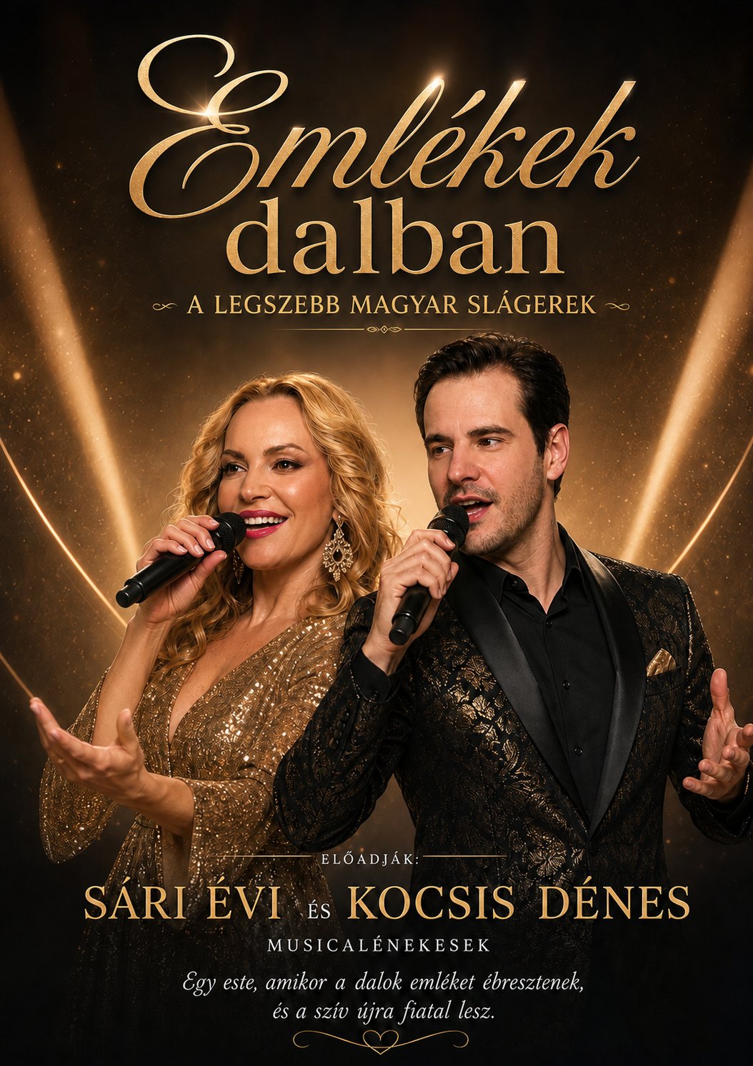 Kocsis Dénes — Duett műsor (Emlékek dalban) – plakát