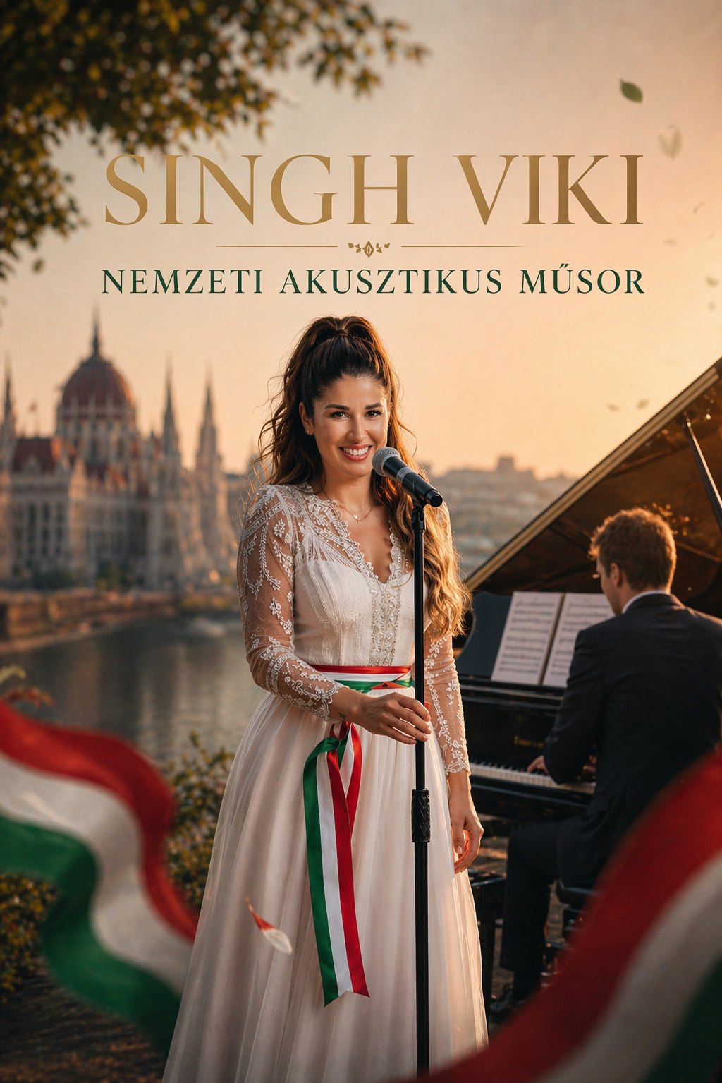 Singh Viki Nemzeti akusztikus műsor – plakát